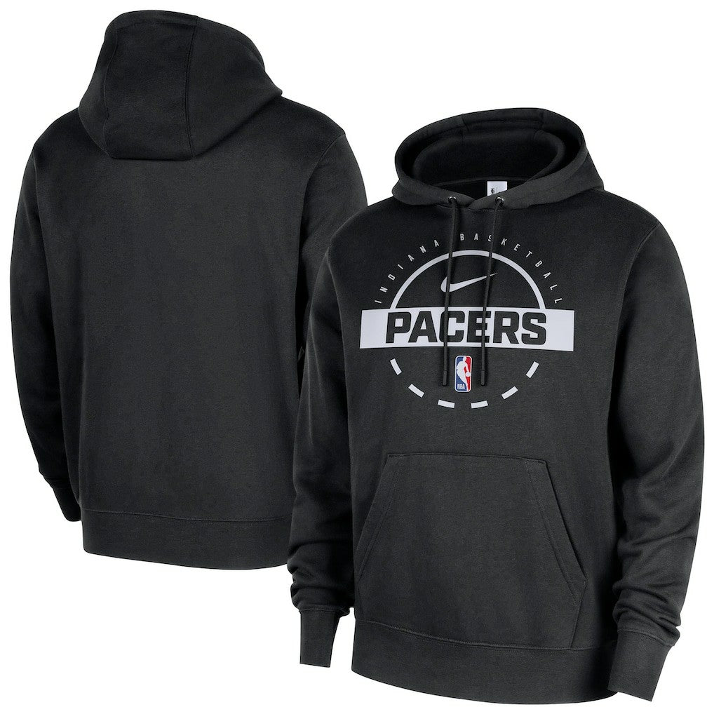 Indiana Pacers 2025/26 Authentic Practice Club Pullover Hoodie Black - Nike outlet