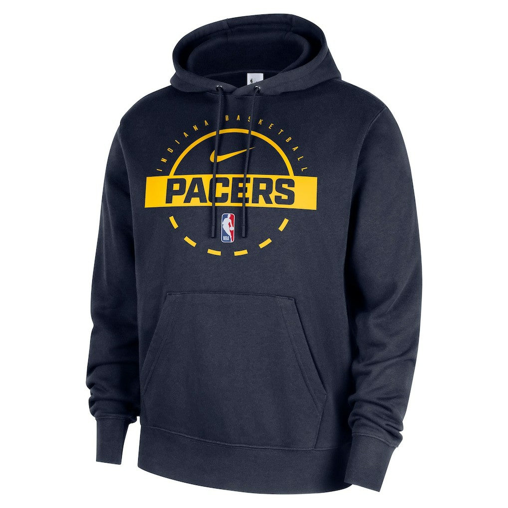Indiana Pacers 2025/26 Authentic Practice Club Pullover Hoodie Navy - Nike