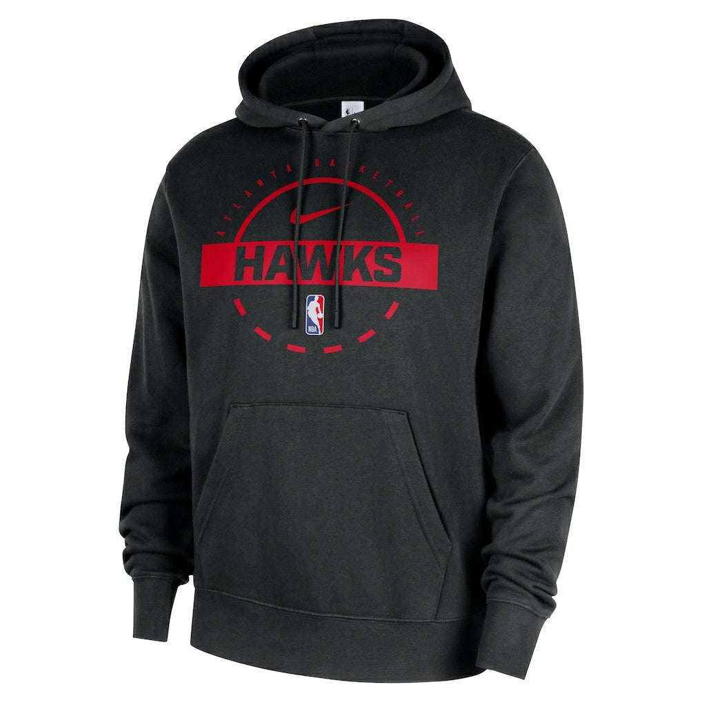 Atlanta Hawks 2025/26 Authentic Practice Club Pullover Hoodie Black - Nike