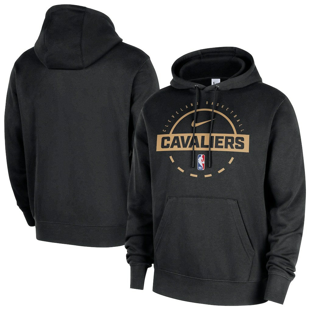Cleveland Cavaliers 2025/26 Authentic Practice Club Pullover Hoodie Black - Nike