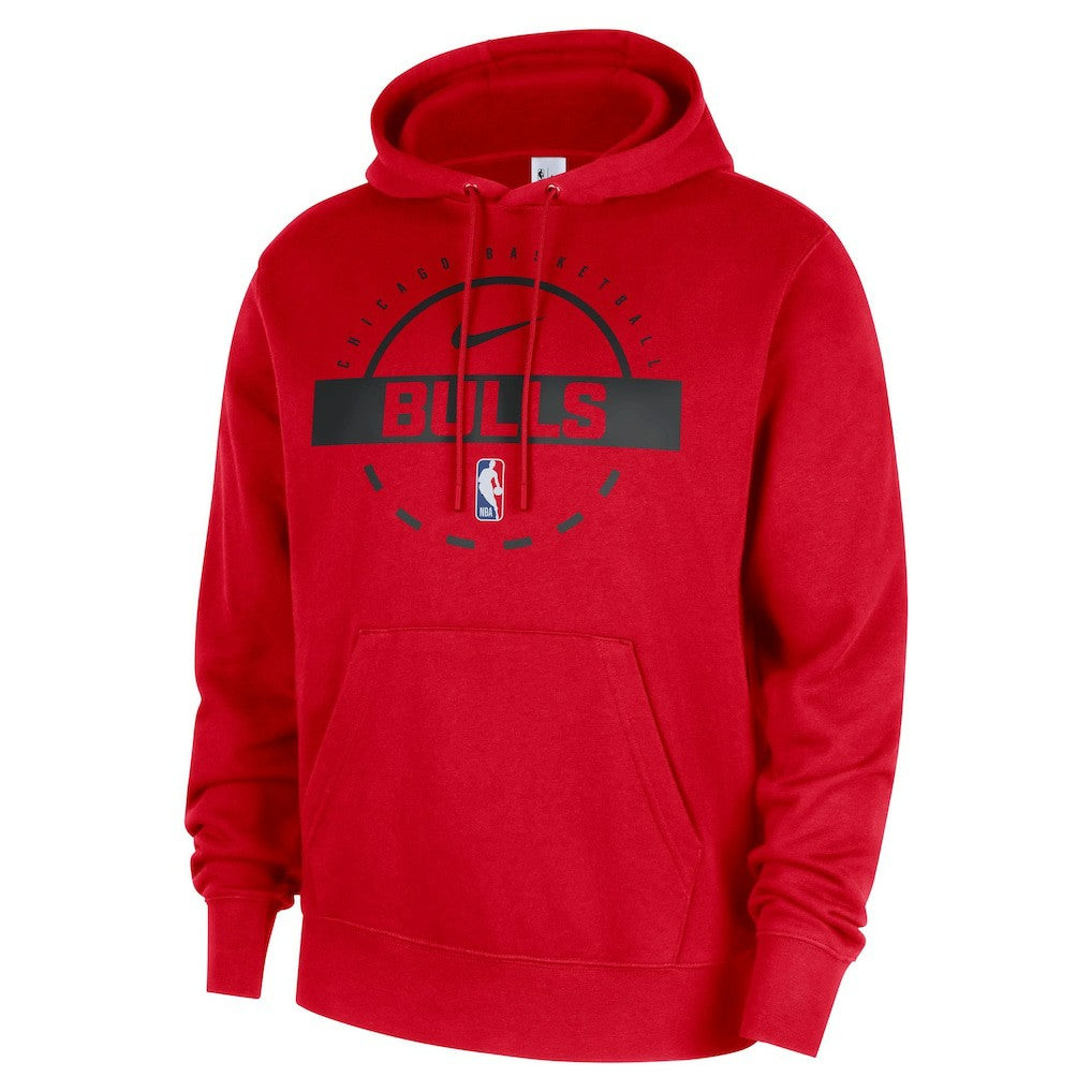 Chicago Bulls 2025/26 Authentic Practice Club Pullover Hoodie Red - Nike