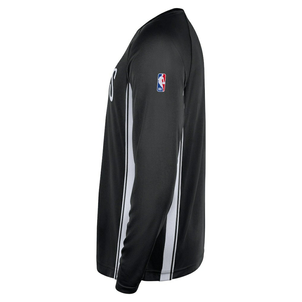 Brooklyn Nets 2025/26 Authentic Pre-Game Legend Dri-FIT Long Sleeve Shooting Shirt Black - Nike