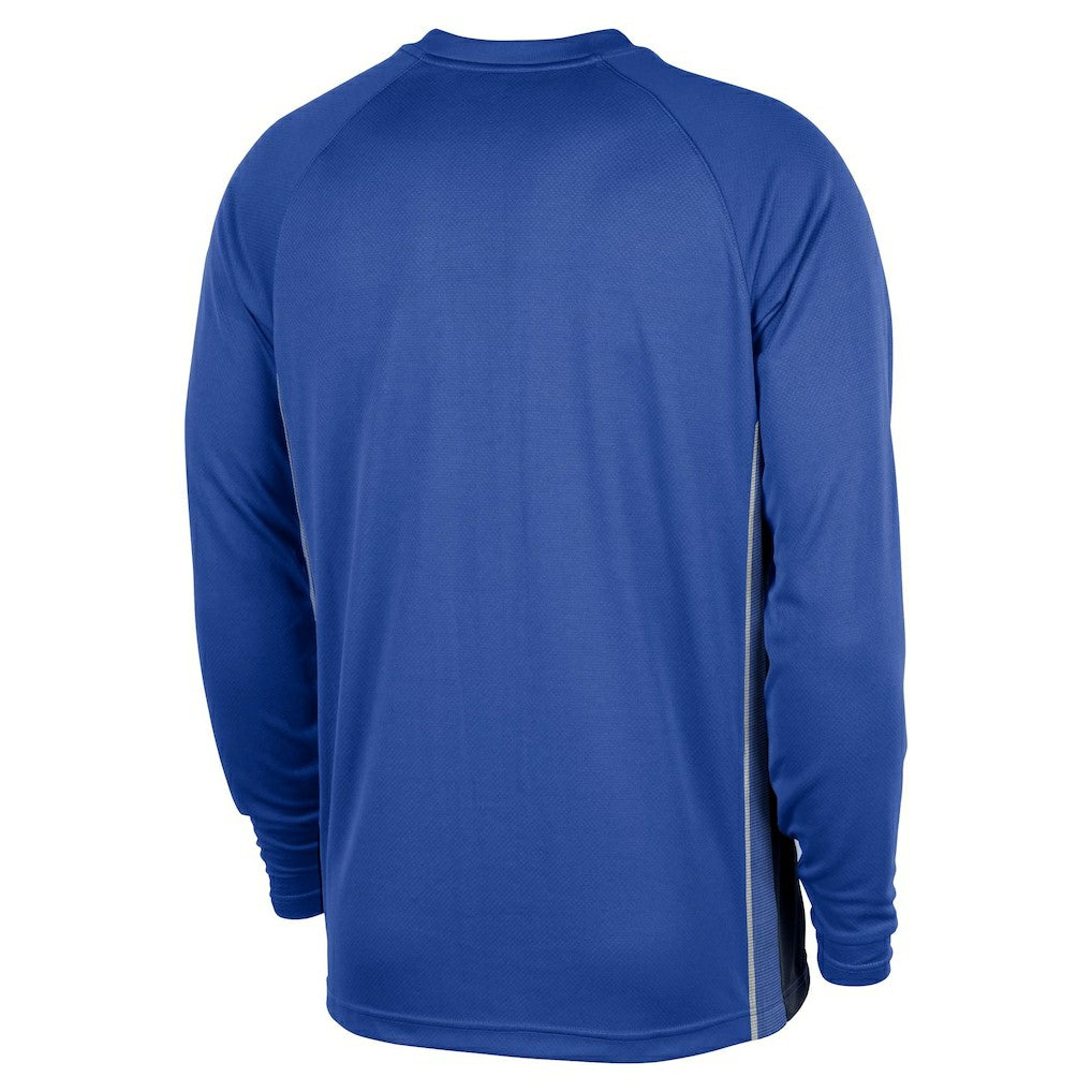 Dallas Mavericks 2025/26 Authentic Pre-Game Legend Dri-FIT Long Sleeve Shooting Shirt Blue - Nike