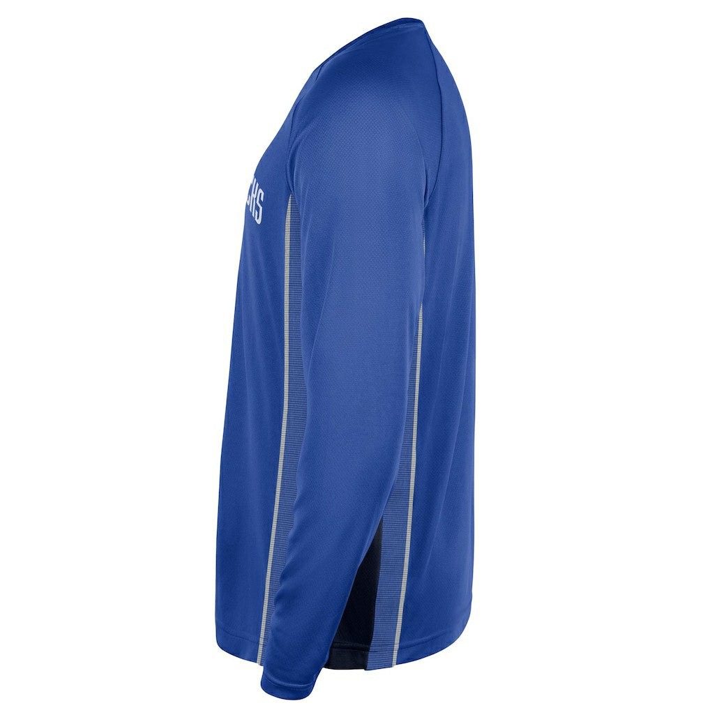 Dallas Mavericks 2025/26 Authentic Pre-Game Legend Dri-FIT Long Sleeve Shooting Shirt Blue - Nike