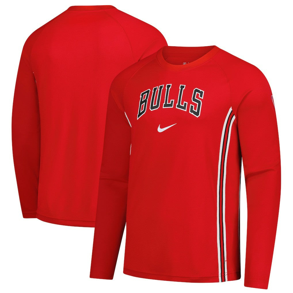 Chicago Bulls 2025/26 Authentic Pre-Game Legend Dri-FIT Long Sleeve Shooting Shirt Red - Nike