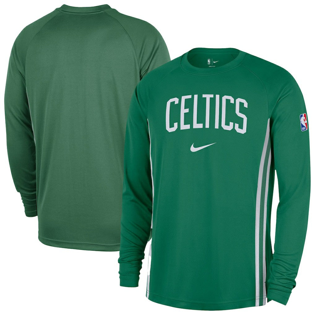 Boston Celtics 2025/26 Authentic Pre-Game Legend Dri-FIT Long Sleeve Shooting Shirt Kelly Green - Nike