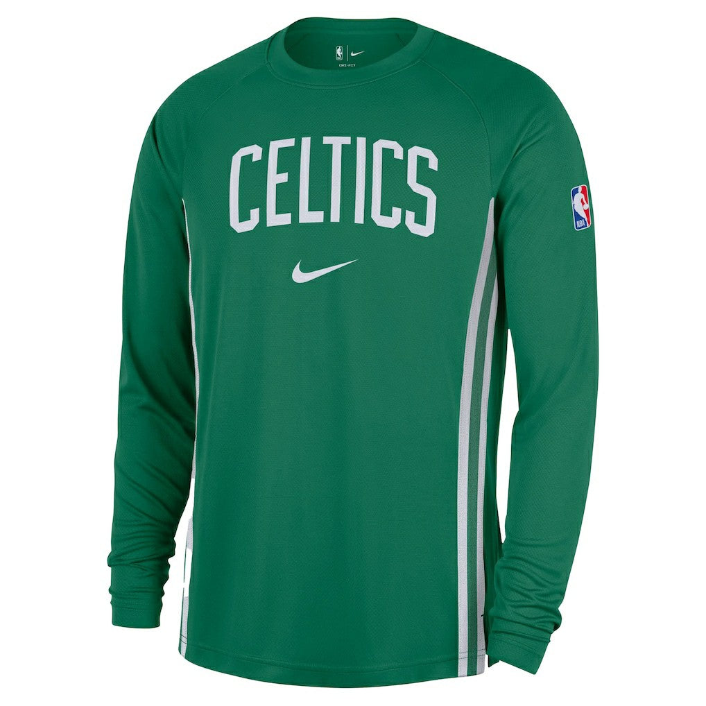 Boston Celtics 2025/26 Authentic Pre-Game Legend Dri-FIT Long Sleeve Shooting Shirt Kelly Green - Nike