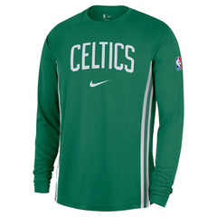Boston Celtics 2025/26 Authentic Pre-Game Legend Dri-FIT Long Sleeve Shooting Shirt Kelly Green - Nike