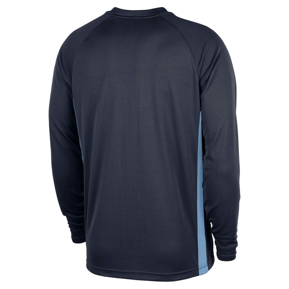 Memphis Grizzlies 2025/26 Authentic Pre-Game Legend Dri-FIT Long Sleeve Shooting Shirt Navy - Nike