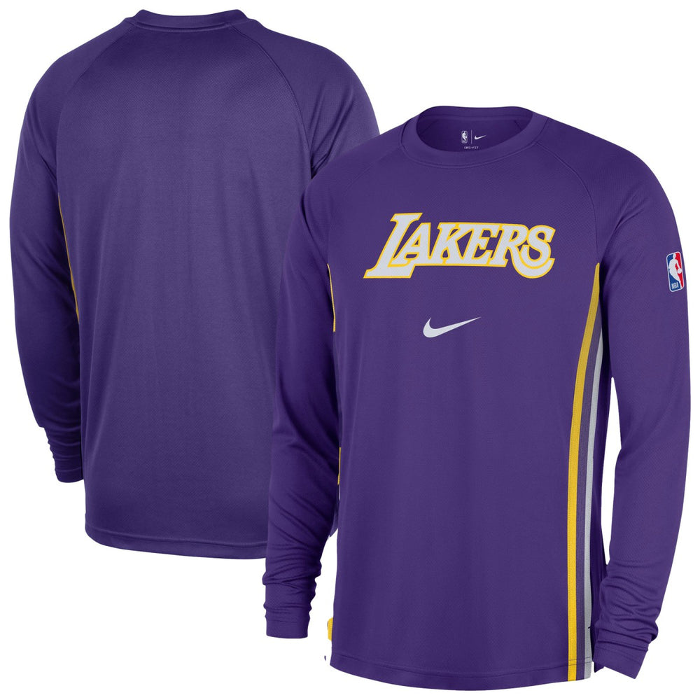 Los Angeles Lakers 2025/26 Authentic Pre-Game Legend Dri-FIT Long Sleeve Shooting Shirt Purple - Nike