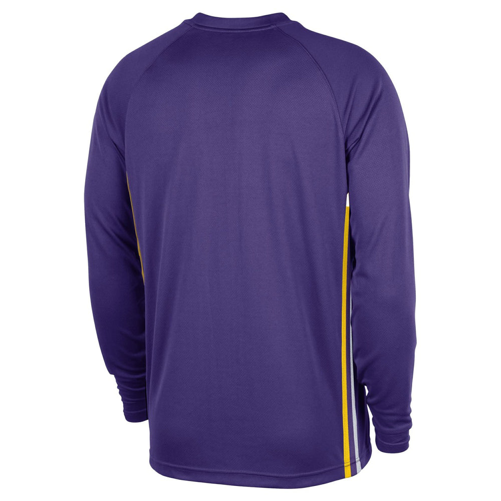 Los Angeles Lakers 2025/26 Authentic Pre-Game Legend Dri-FIT Long Sleeve Shooting Shirt Purple - Nike