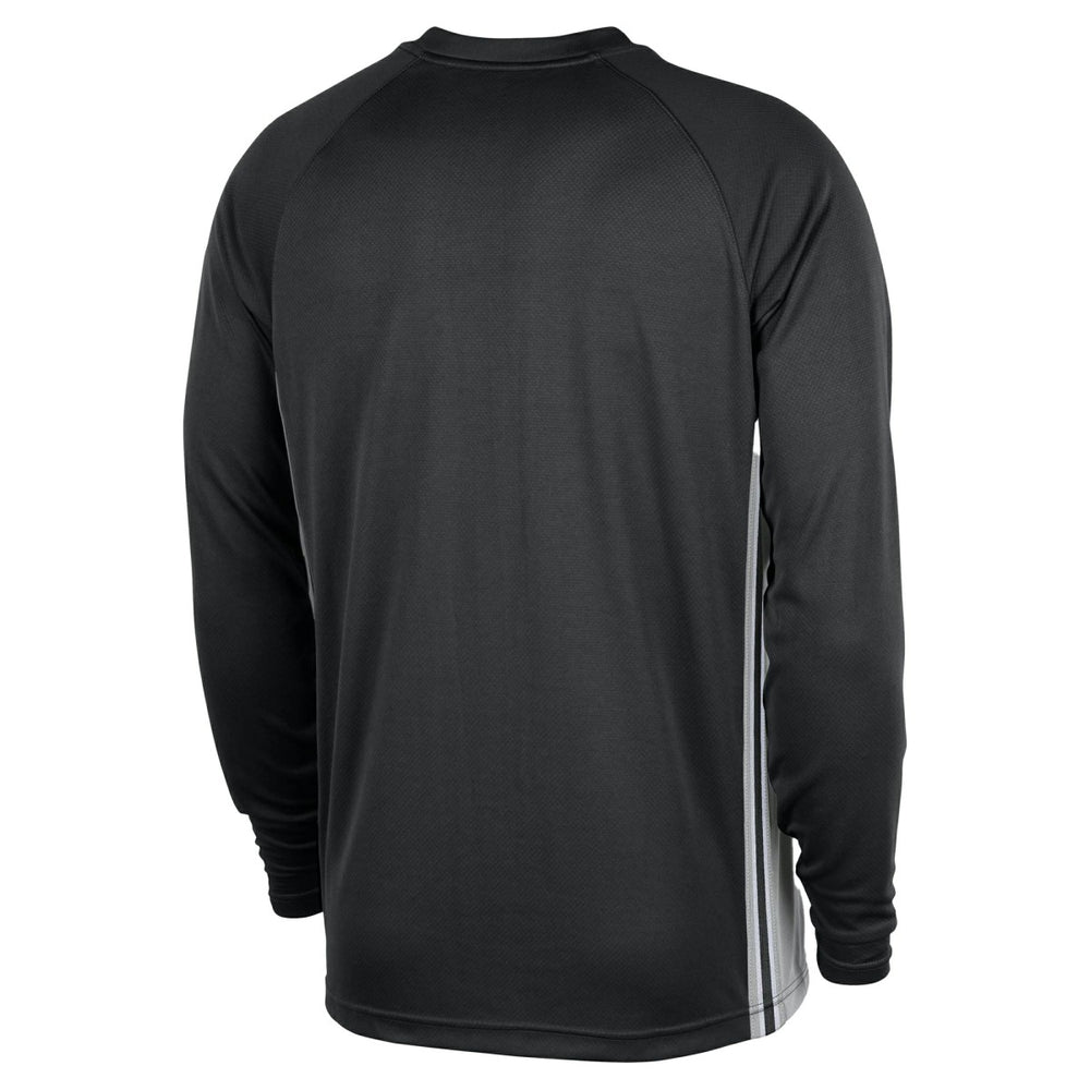 San Antonio Spurs 2025/26 Authentic Pre-Game Legend Dri-FIT Long Sleeve Shooting Shirt Black - Nike