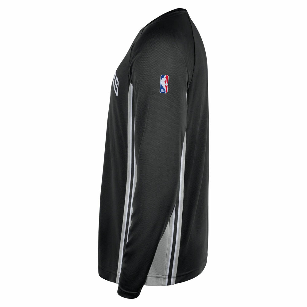 San Antonio Spurs 2025/26 Authentic Pre-Game Legend Dri-FIT Long Sleeve Shooting Shirt Black - Nike