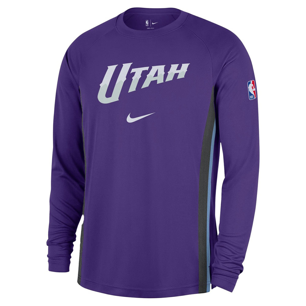Utah Jazz 2025/26 Authentic Pre-Game Legend Dri-FIT Long Sleeve Shooting Shirt Purple - Nike