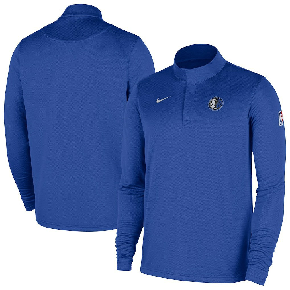 Dallas Mavericks 2025/26 Authentic Coaches Quarter-Zip Dri-Fit Top Royal - Nike outlet