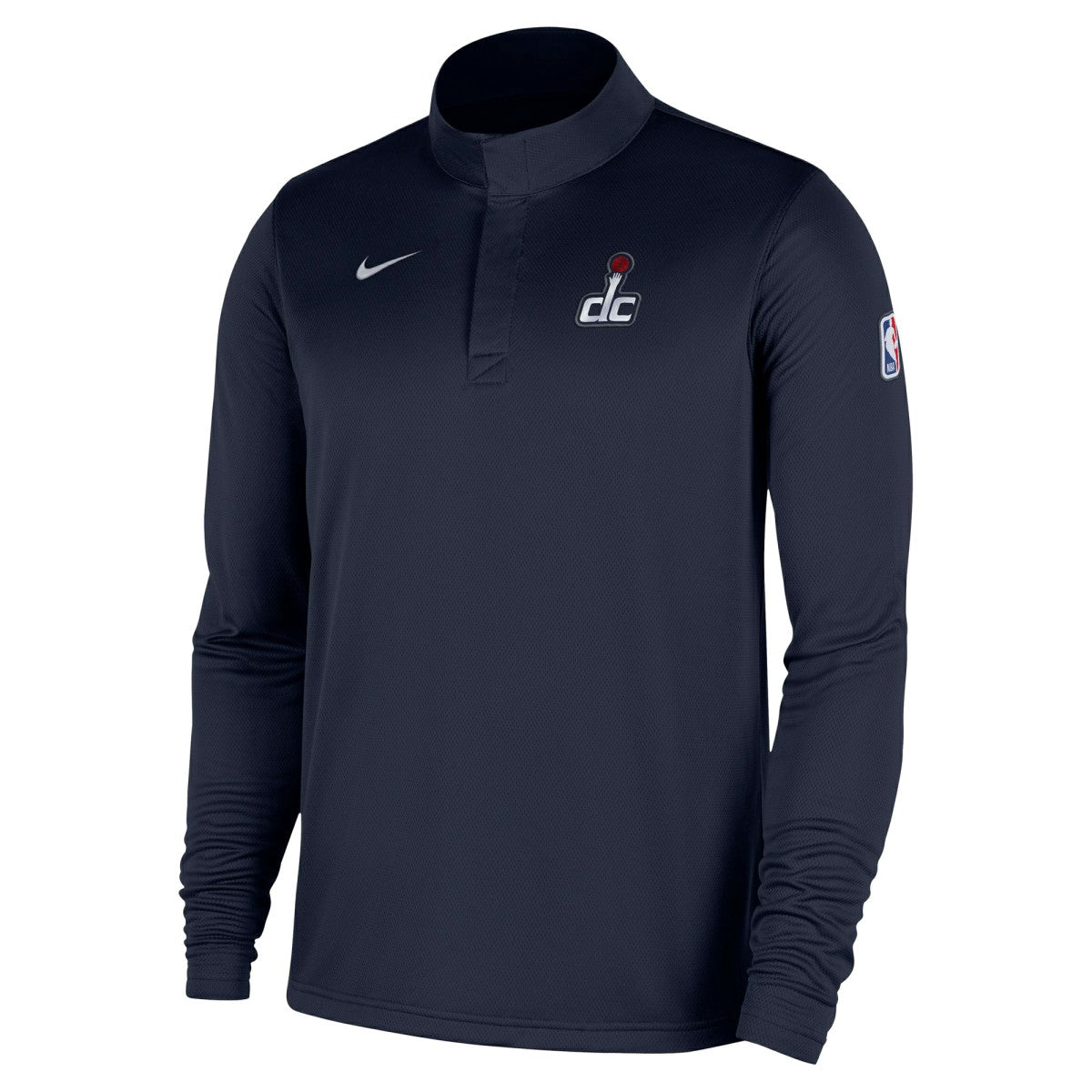 Washington Wizards 2025/26 Authentic Coaches Quarter-Zip Dri-Fit Top Navy - Nike