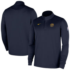 Denver Nuggets 2025/26 Authentic Coaches Quarter-Zip Dri-Fit Top Navy - Nike