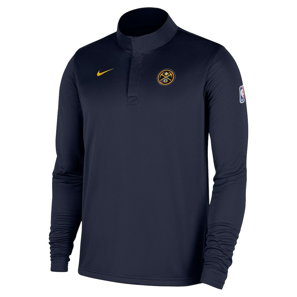 Denver Nuggets 2025/26 Authentic Coaches Quarter-Zip Dri-Fit Top Navy - Nike