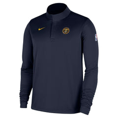 Denver Nuggets 2025/26 Authentic Coaches Quarter-Zip Dri-Fit Top Navy - Nike