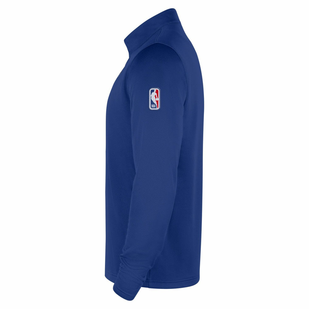 New York Knicks 2025/26 Authentic Coaches Quarter-Zip Dri-Fit Top Blue - Nike