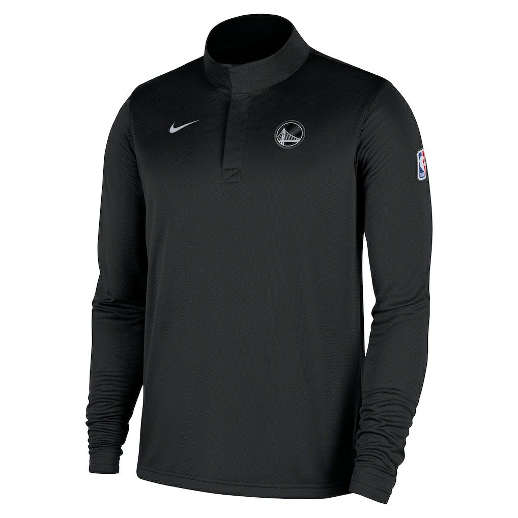 Golden State Warriors 2025/26 Authentic Coaches Quarter-Zip Dri-Fit Top Black - Nike