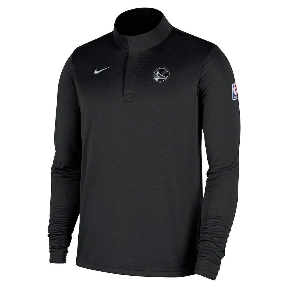 Golden State Warriors 2025/26 Authentic Coaches Quarter-Zip Dri-Fit Top Black - Nike