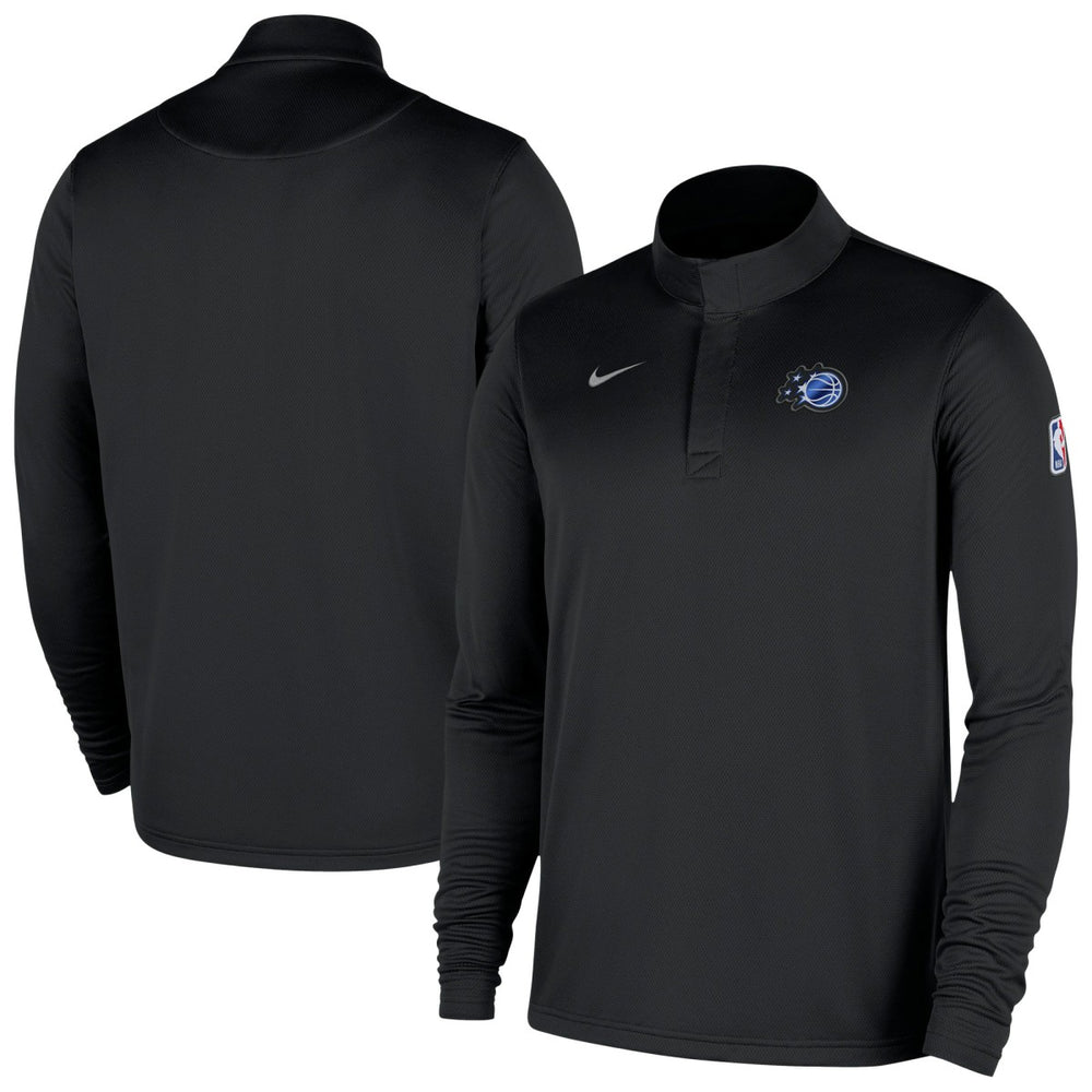 Orlando Magic 2025/26 Authentic Coaches Quarter-Zip Dri-Fit Top Black - Nike