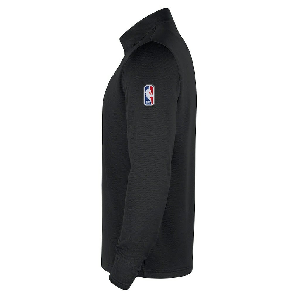 Philadelphia 76ers 2025/26 Authentic Coaches Quarter-Zip Dri-Fit Top Black - Nike