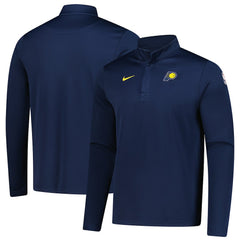 Indiana Pacers 2025/26 Authentic Coaches Quarter-Zip Dri-Fit Top Navy - Nike