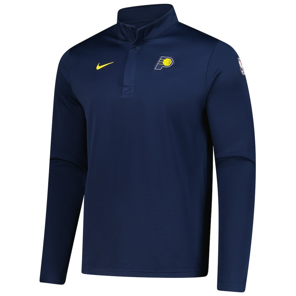 Indiana Pacers 2025/26 Authentic Coaches Quarter-Zip Dri-Fit Top Navy - Nike