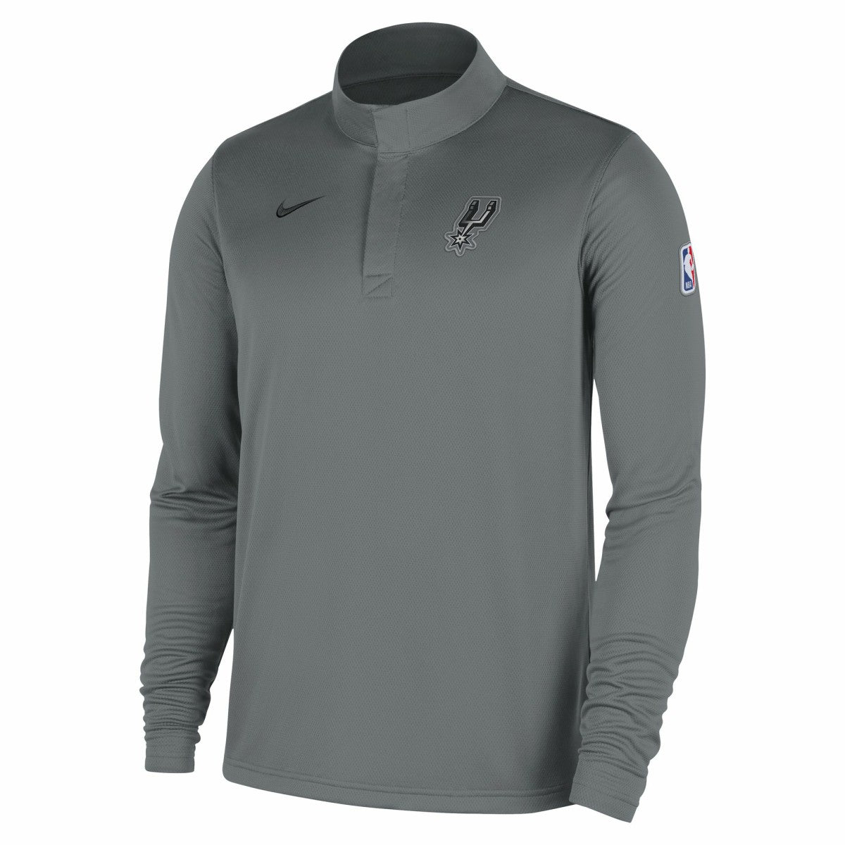 San Antonio Spurs 2025/26 Authentic Coaches Quarter-Zip Dri-Fit Top Silver - Nike