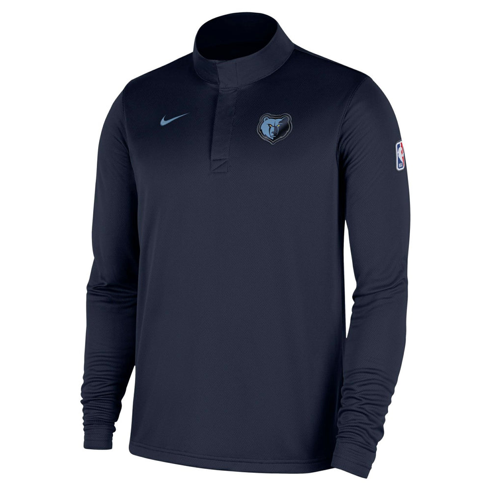 Memphis Grizzlies 2025/26 Authentic Coaches Quarter-Zip Dri-Fit Top Navy - Nike
