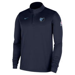 Memphis Grizzlies 2025/26 Authentic Coaches Quarter-Zip Dri-Fit Top Navy - Nike