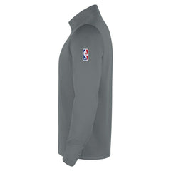 Brooklyn Nets 2025/26 Authentic Coaches Quarter-Zip Dri-Fit Top Gray - Nike