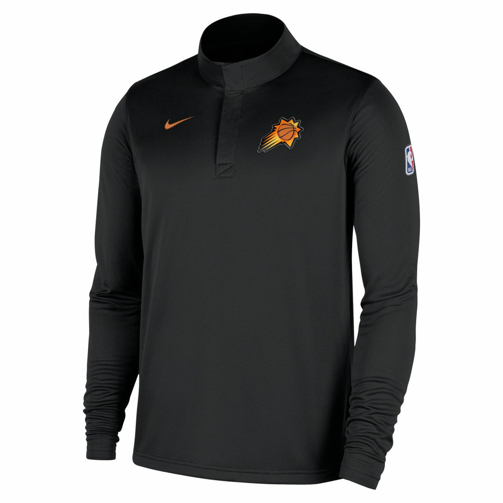 Phoenix Suns 2025/26 Authentic Coaches Quarter-Zip Dri-Fit Top Black - Nike