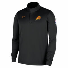 Phoenix Suns 2025/26 Authentic Coaches Quarter-Zip Dri-Fit Top Black - Nike