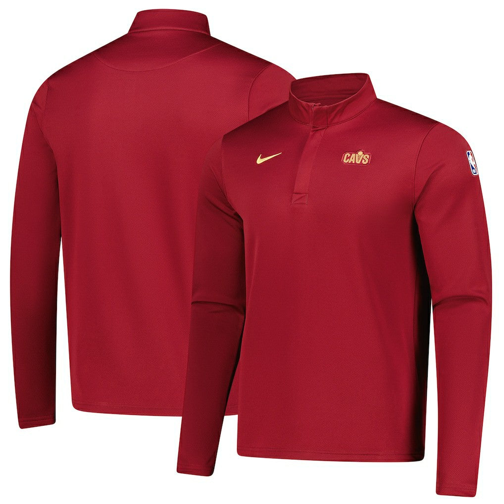Cleveland Cavaliers 2025/26 Authentic Coaches Quarter-Zip Dri-Fit Top Wine - Nike outlet
