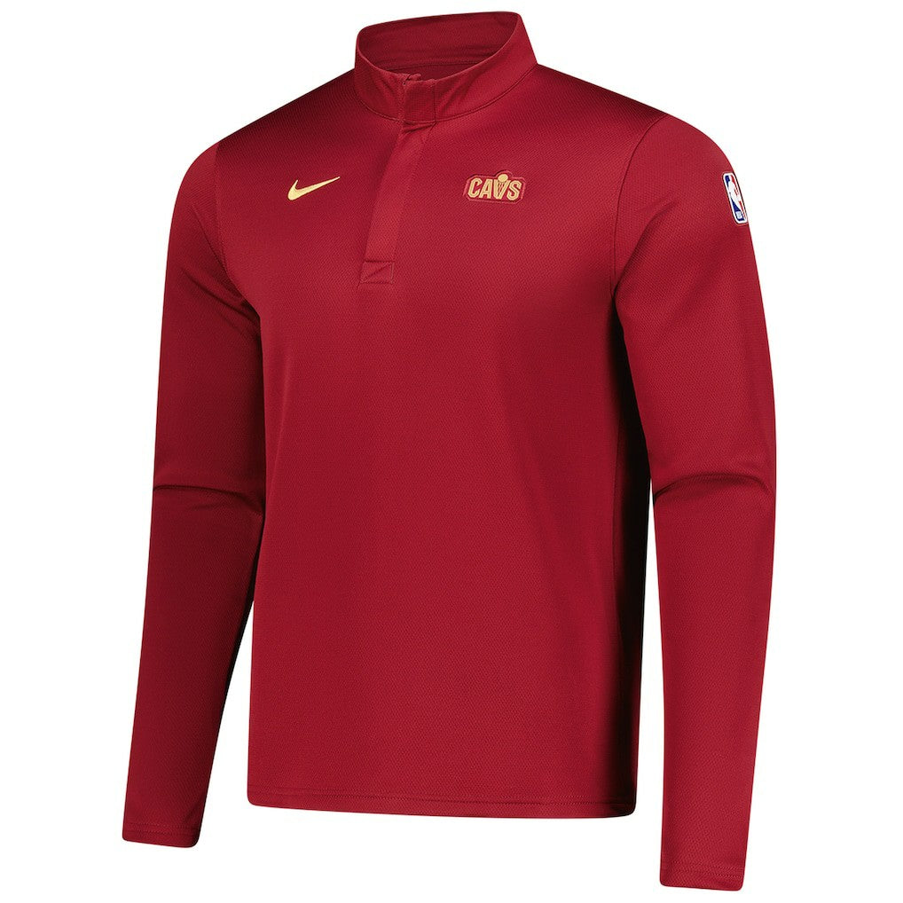 Cleveland Cavaliers 2025/26 Authentic Coaches Quarter-Zip Dri-Fit Top Wine - Nike outlet