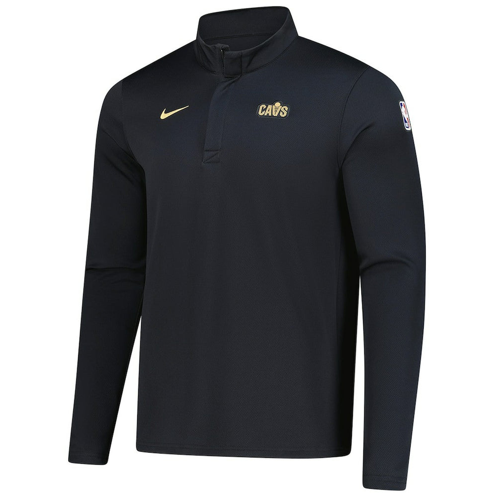 Cleveland Cavaliers 2025/26 Authentic Coaches Quarter-Zip Dri-Fit Top Black - Nike