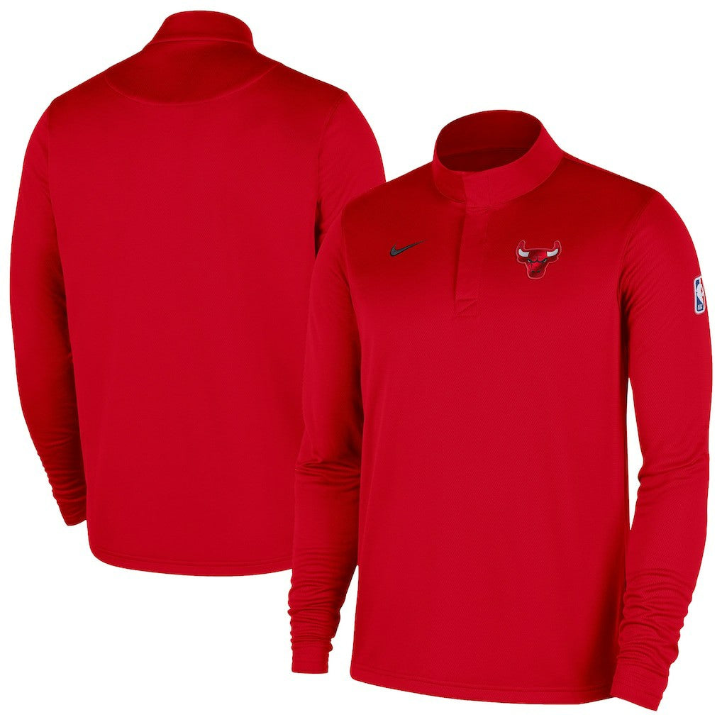Chicago Bulls 2025/26 Authentic Coaches Quarter-Zip Dri-Fit Top Red - Nike outlet