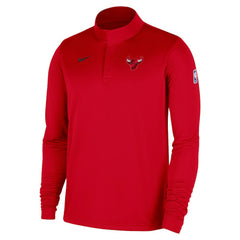 Chicago Bulls 2025/26 Authentic Coaches Quarter-Zip Dri-Fit Top Red - Nike outlet