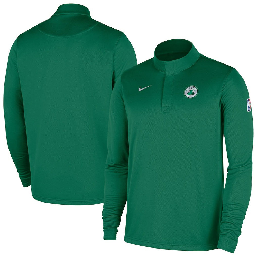 Boston Celtics 2025/26 Authentic Coaches Quarter-Zip Dri-Fit Top Kelly Green - Nike