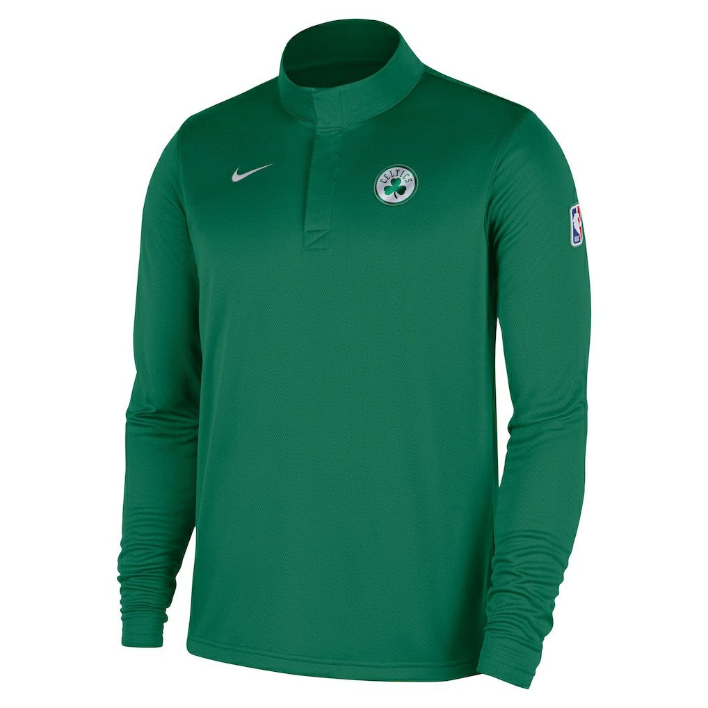Boston Celtics 2025/26 Authentic Coaches Quarter-Zip Dri-Fit Top Kelly Green - Nike