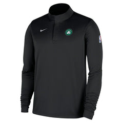 Boston Celtics 2025/26 Authentic Coaches Quarter-Zip Dri-Fit Top Black - Nike