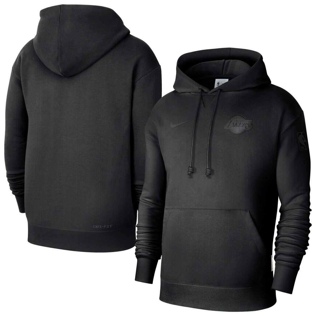 Los Angeles Lakers Men's Authentic Travel Standard Issue Dri-Fit Hoodie Black - Nike