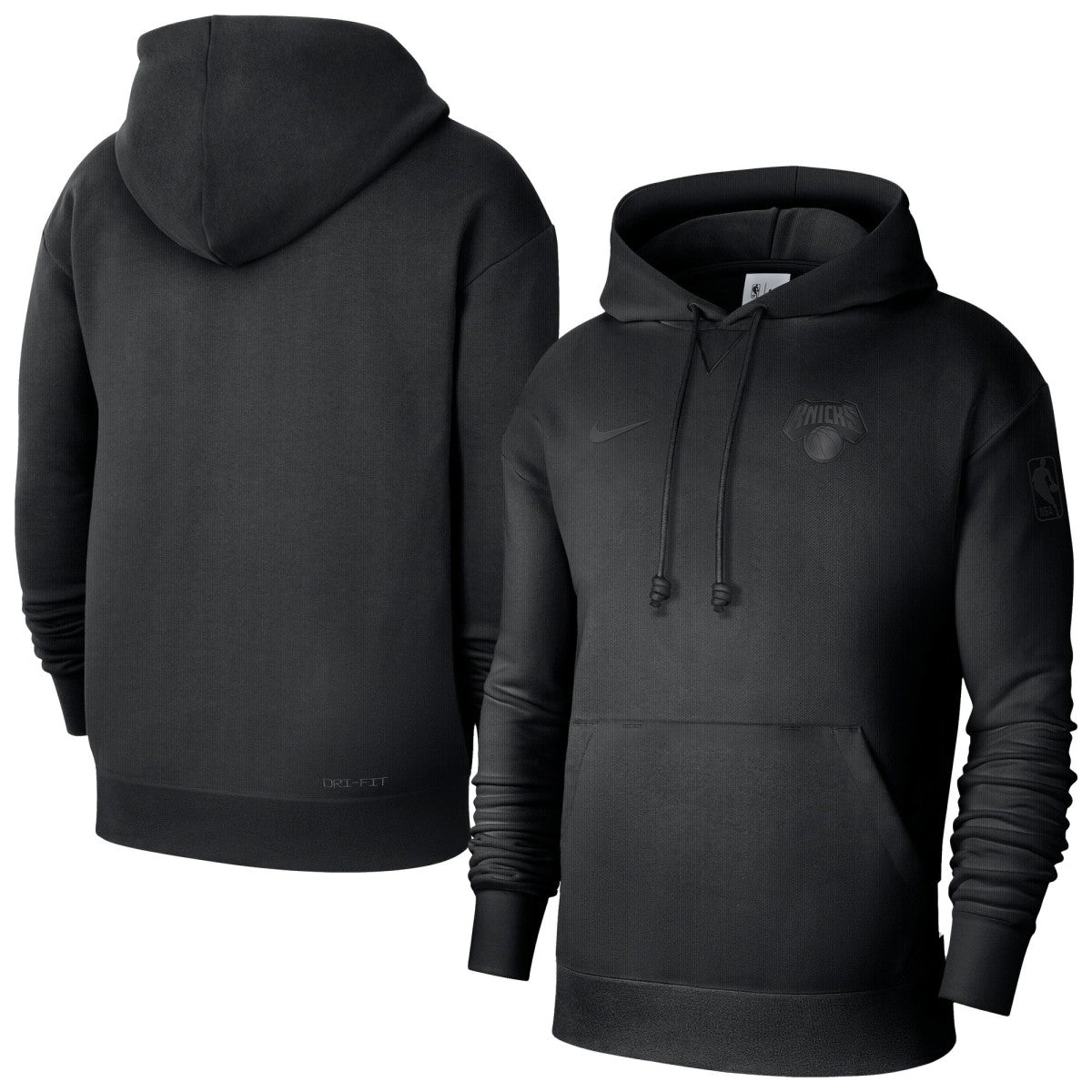 New York Knicks Men's Authentic Travel Standard Issue Dri-Fit Hoodie Black - Nike