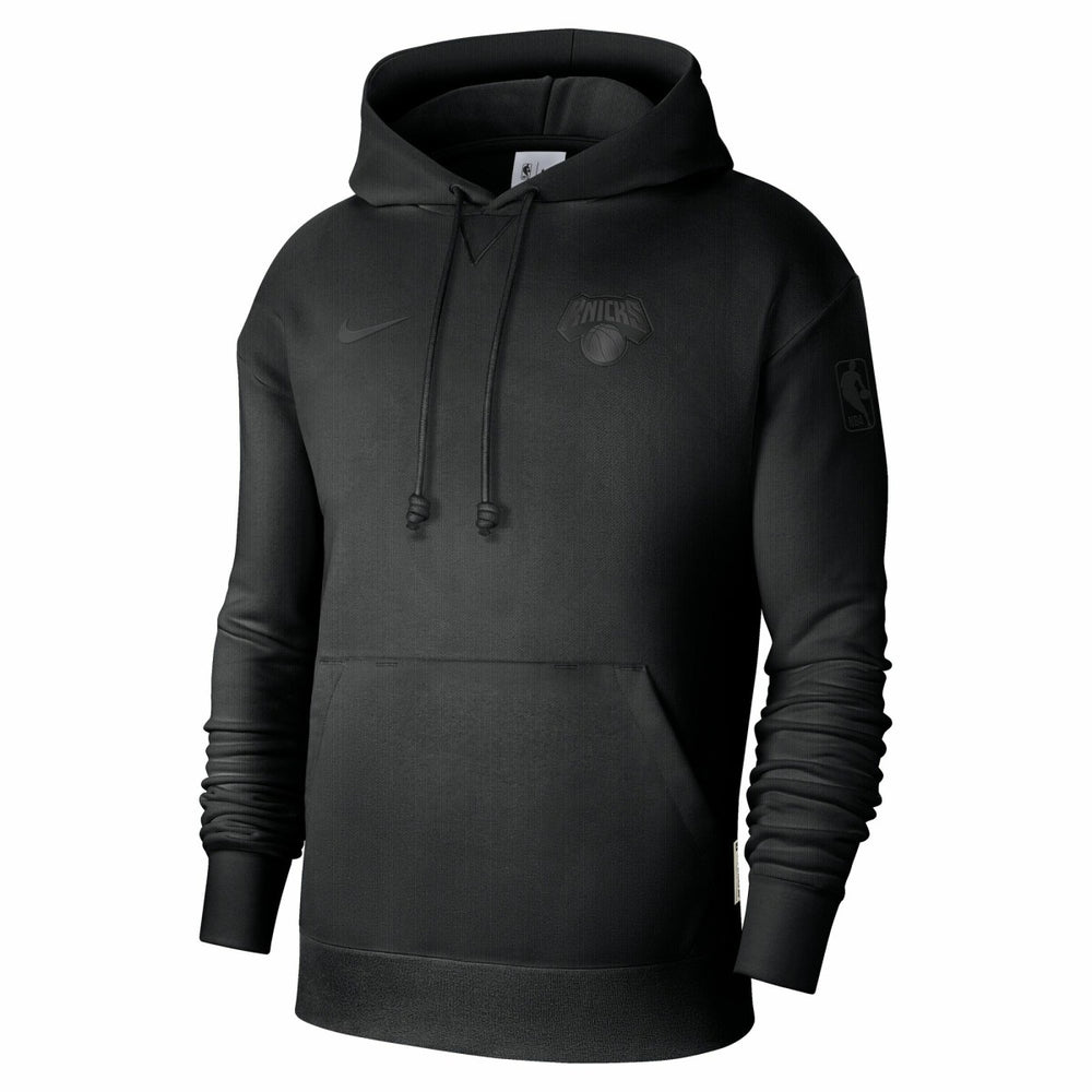 New York Knicks Men's Authentic Travel Standard Issue Dri-Fit Hoodie Black - Nike