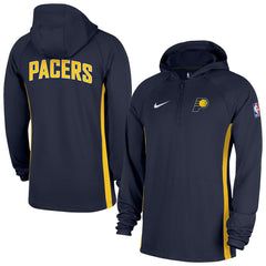 Indiana Pacers Authentic On Court Zone Quarter-Zip Dri-FIT Hoodie Jacket Navy - Nike