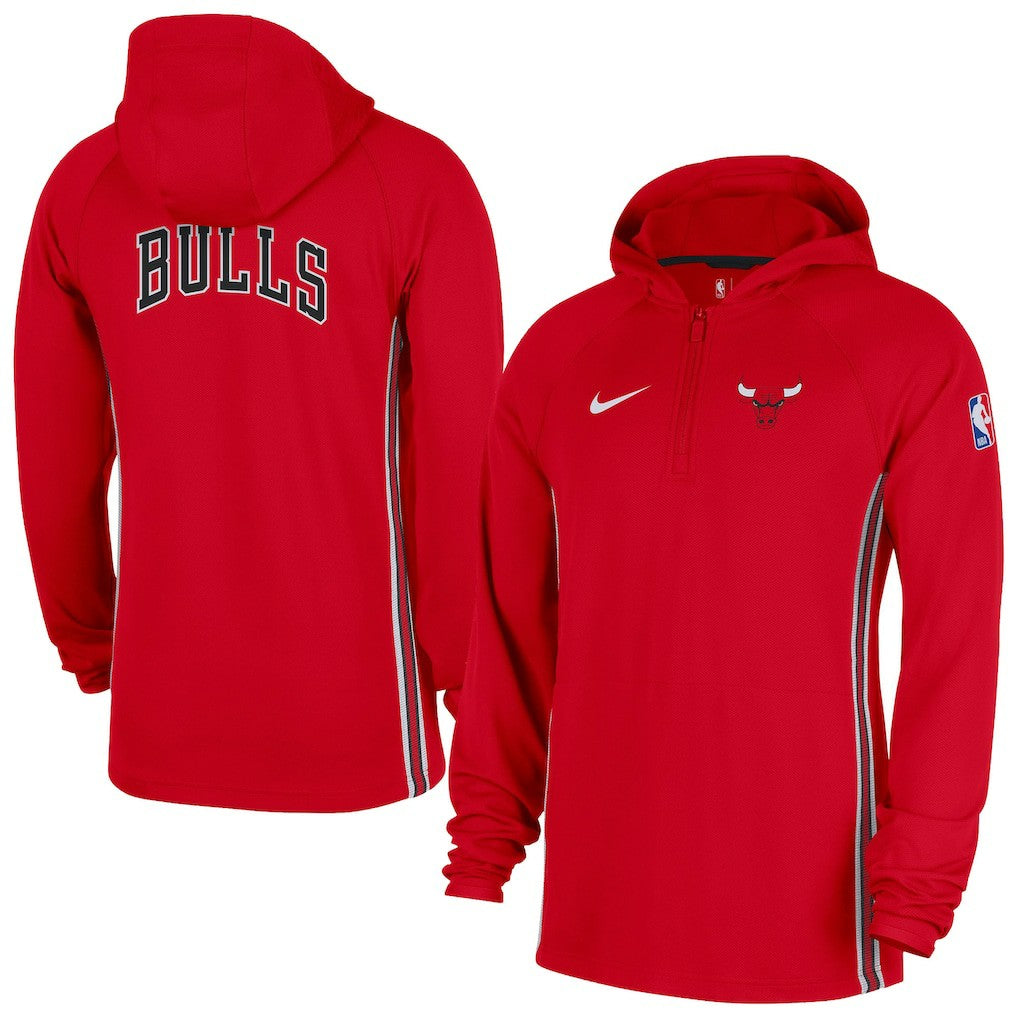 Chicago Bulls Authentic On Court Zone Quarter-Zip Dri-FIT Hoodie Jacket Red - Nike outlet