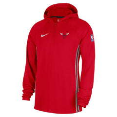 Chicago Bulls Authentic On Court Zone Quarter-Zip Dri-FIT Hoodie Jacket Red - Nike outlet